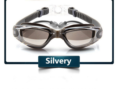 Professionaalsed ujumisprillid Ujumisprillid kõrvatroppidega ninaklambriga Electroplate veekindel silikoon очки для плавания Adluts