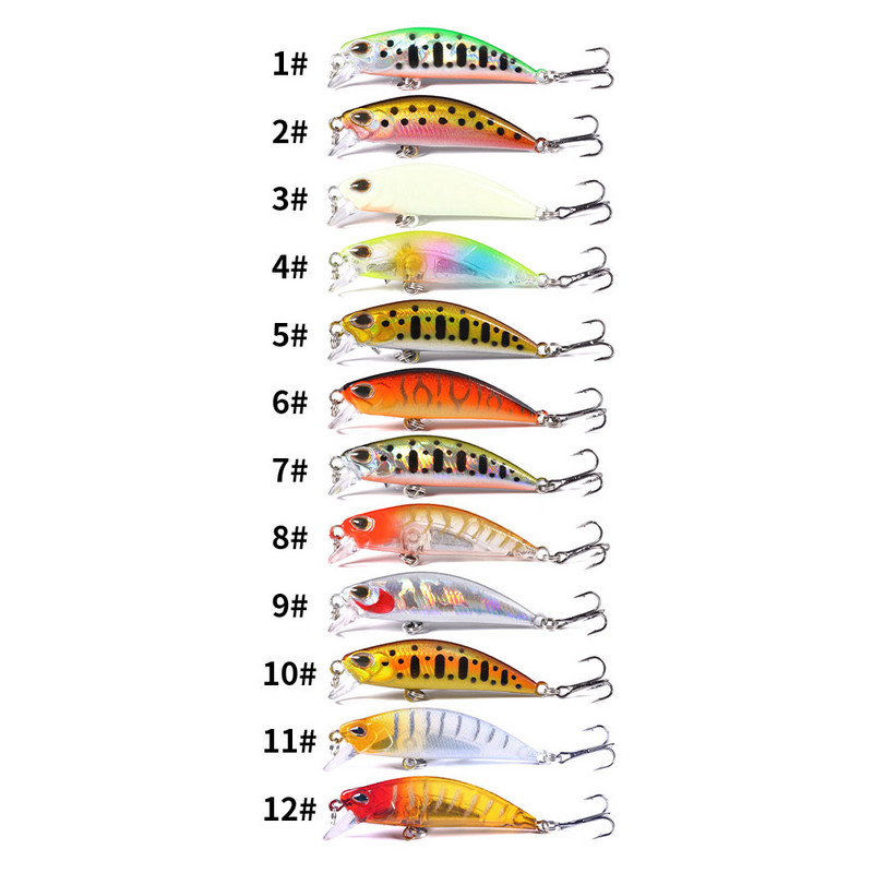 1Pcs 5.8Cm 5.4g Pesca Jerkbait mamac Potapajući mamci za pecanje Snažni mamac Ribolovni pribor za vobler za crnu ribicu