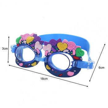 Детски очила за плуване Регулируема каишка Защита на очите против замъгляване Преносими момчета Момичета Подводно гмуркане Очила за плуване Водни спортове