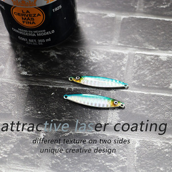 Риболовна примамка с метален джиг 10g 20g кука за плуване 3D лазерен воблер щука лъжица шаранска блесна комплект морски принадлежности Pesca изкуствена стръв