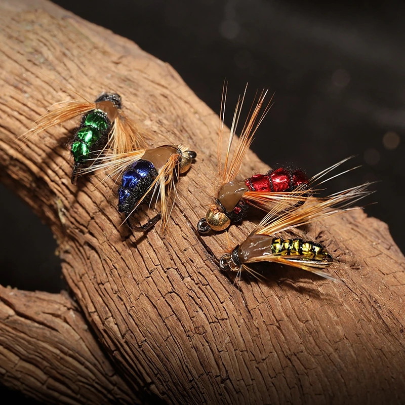 Új kombinált legyező horgász legyek különböző stílusú rovarok Lazac pisztráng Száraz légycsalik Horgászfelszerelés