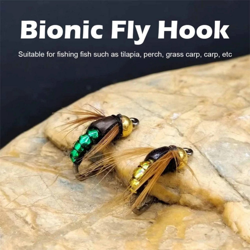Új kombinált legyező horgász legyek különböző stílusú rovarok Lazac pisztráng Száraz légycsalik Horgászfelszerelés