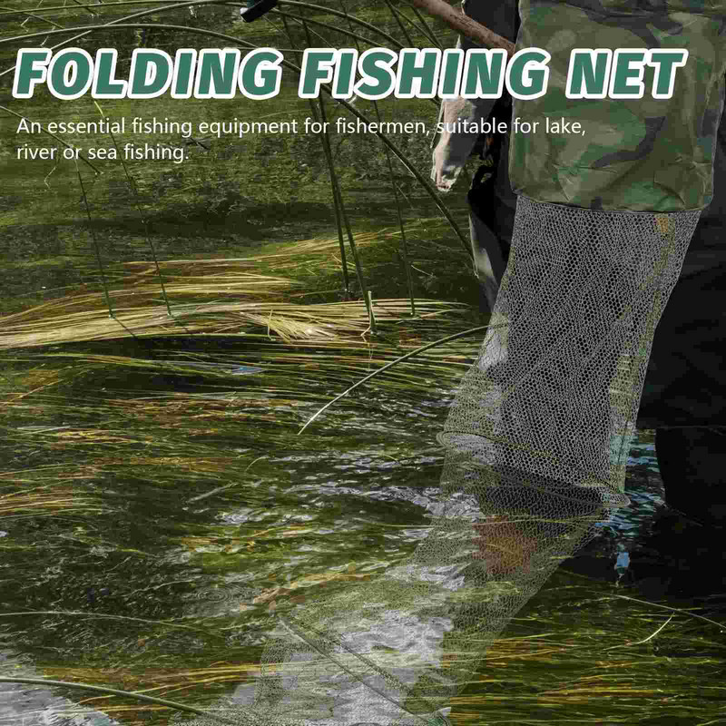 Crawfishs Rotund Crawfish Creveți Plasă Cușcă Pliabilă pentru Pești Plasă de Aterizare Cu Snur Geantă Crawfish (Nailon