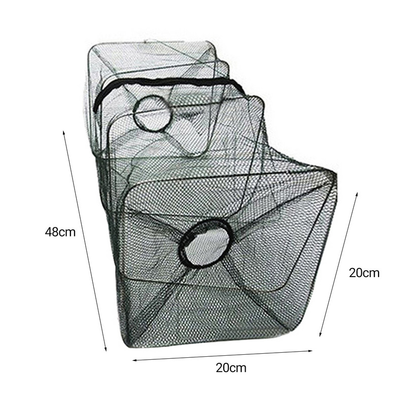 Εξωτερικό δίχτυ ψαρέματος Κλουβί Utility Πτυσσόμενο Fish Care Creel Tackle Φορητό πάσσαλο Μικρό διχτυωτό δίχτυ Πτυσσόμενο δίκτυο ψαρέματος