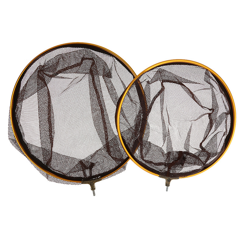 Roostevabast terasest kalapüügivõrk karpkala forelli kalavõrk käsivõrk-D29/35 cm rivepüügi merepüügi peavõrk