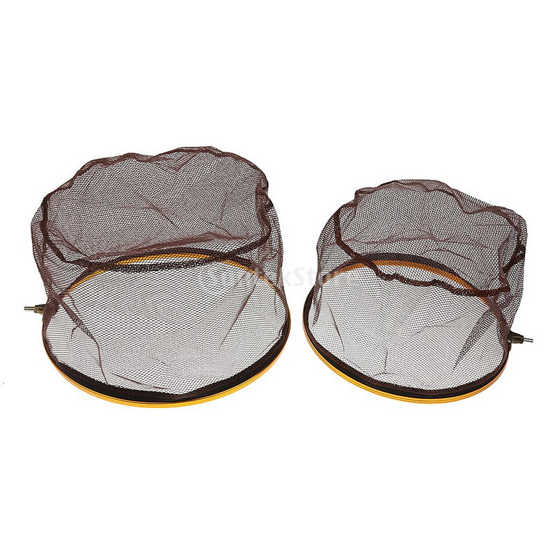 Roostevabast terasest kalapüügivõrk karpkala forelli kalavõrk käsivõrk-D29/35 cm rivepüügi merepüügi peavõrk