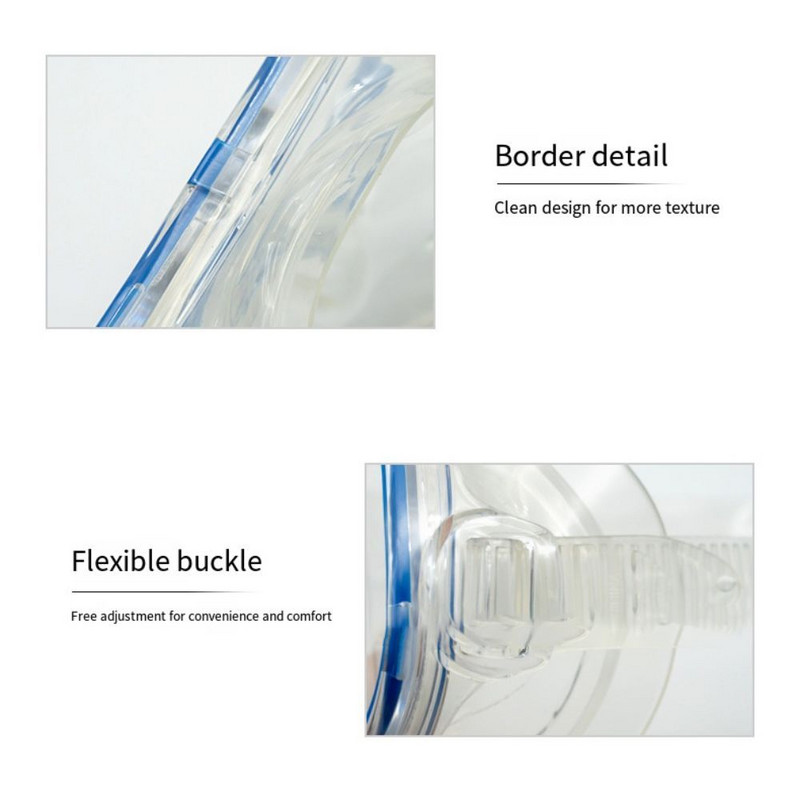 PVC rihmaga laste ujumisprillid koos ninakattega Uduvastased snorgeldusprillid Lekkevastased arvutiklaasist laste sukeldumismask noortele