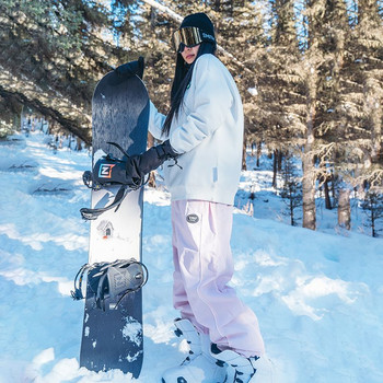 Унисекс зимни панталони за сняг Водоустойчиви изолирани ски панталони Ripstop Ветроустойчиви панталони за сноуборд Зимни долнища за спорт на открито