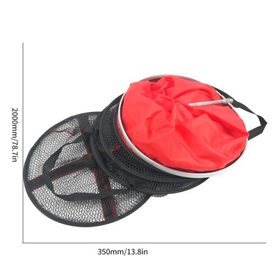 Alumiiniumist kalavõrk, kokkupandav ujuvtraadist kalakorv, tugevdatud kokkupandav kalapüügipuur, vastupidav püügivahend