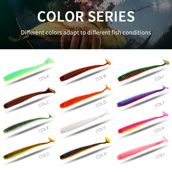 BEARKING 63mm 80mm 97mm Fishing Lure Soft Lure Shad Silicone Baits Wobblers Swimbait Artificial leurre souple