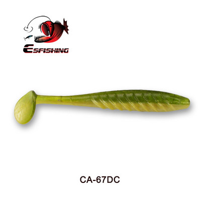 ESFISHING Silicon moale Cea mai bună momeală de pește Ripple Shad 100mm 125mm pentru pescuit la știucă T Tail Pesca momeală de pescuit artificială