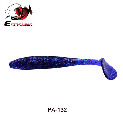 ESFISHING Silicon moale Cea mai bună momeală de pește Ripple Shad 100mm 125mm pentru pescuit la știucă T Tail Pesca momeală de pescuit artificială