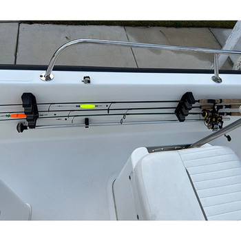 Държачи за риболовни пръти 3/4/6-Rod Rack Хоризонтален държач за пръти Стенен монтаж Модулен за гараж Стойка за показване на пръти Фиксирана рамка