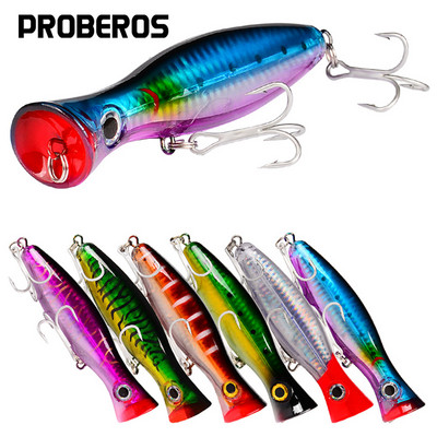PRO BEROS Big Popper Wobbler horgászcsali úszó csali 43g Topwater Lure Whopper Saltwater Lures Isca mesterséges csuka felszerelés
