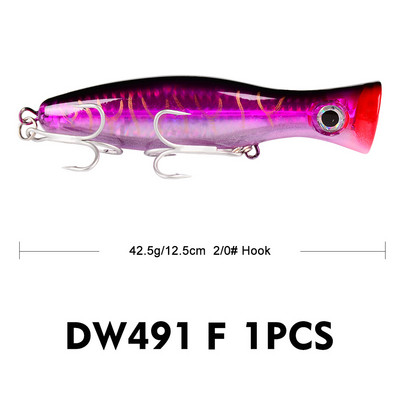 PRO BEROS Big Popper Wobbler Püügilant Ujuvsööt 43g Topwater Lure Whopper Saltwater Landid Isca kunsthaugi varustus