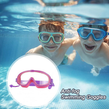 Ανθεκτικά γυαλιά κολύμβησης Αντιθαμβωτικά γυαλιά κολύμβησης Νεανικά γυαλιά κολύμβησης με ωτοασπίδα αντιδιαρροή κατά της ομίχλης Uv για αγόρια για παιδιά
