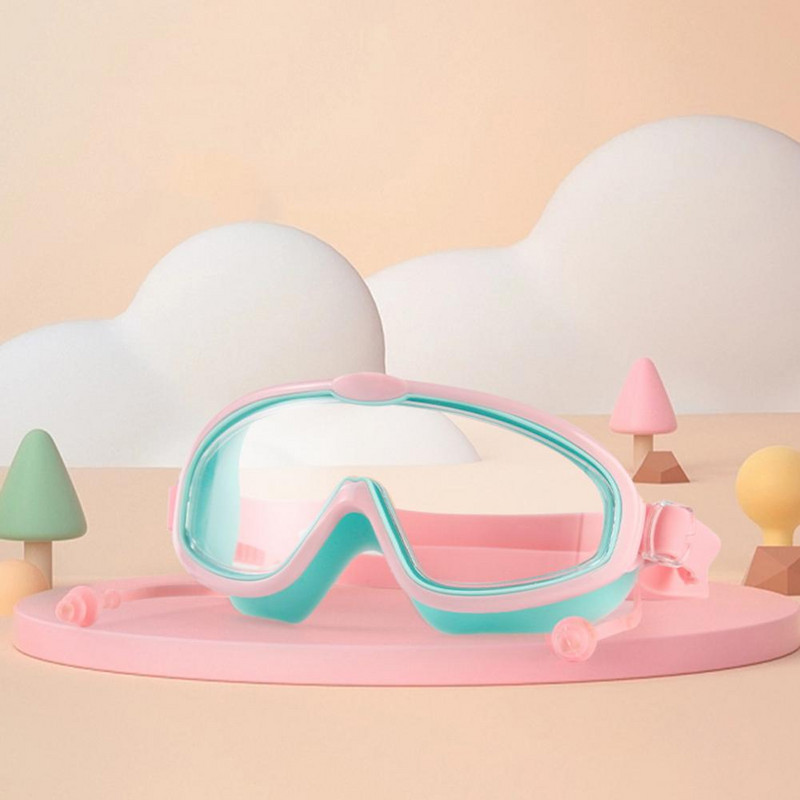 Ανθεκτικά γυαλιά κολύμβησης Αντιθαμβωτικά γυαλιά κολύμβησης Νεανικά γυαλιά κολύμβησης με ωτοασπίδα αντιδιαρροή κατά της ομίχλης Uv για αγόρια για παιδιά