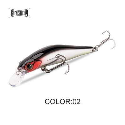 Kingdom Sinking Minnow Naluci de pescuit în apă sărată Crankbait Momeli dure Wobblers de acțiune bună Nalucă pentru păstrăv artificial pentru biban de mare