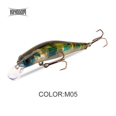 Kingdom Sinking Minnow Naluci de pescuit în apă sărată Crankbait Momeli dure Wobblers de acțiune bună Nalucă pentru păstrăv artificial pentru biban de mare