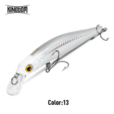 Kingdom Sinking Minnow Naluci de pescuit în apă sărată Crankbait Momeli dure Wobblers de acțiune bună Nalucă pentru păstrăv artificial pentru biban de mare