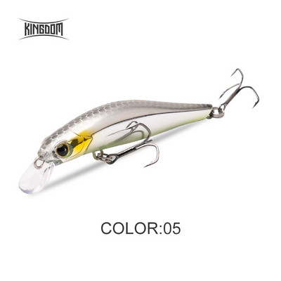 Kingdom Sinking Minnow Naluci de pescuit în apă sărată Crankbait Momeli dure Wobblers de acțiune bună Nalucă pentru păstrăv artificial pentru biban de mare