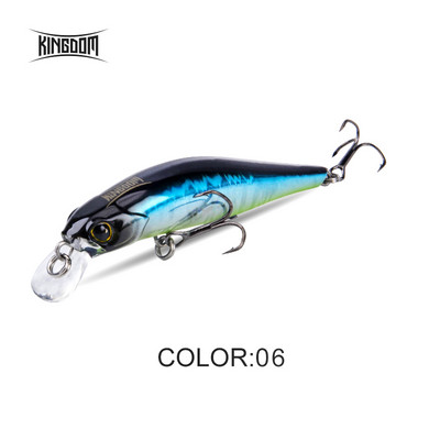 Kingdom Sinking Minnow Naluci de pescuit în apă sărată Crankbait Momeli dure Wobblers de acțiune bună Nalucă pentru păstrăv artificial pentru biban de mare