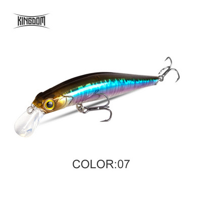 Kingdom Sinking Minnow Naluci de pescuit în apă sărată Crankbait Momeli dure Wobblers de acțiune bună Nalucă pentru păstrăv artificial pentru biban de mare