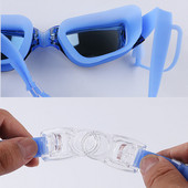 Vruće profesionalne naočale za plivanje Naočale za plivanje sa čepićima za uši Stezaljka za nos Elektroploča Vodootporni silikonski štitnik za oči OPP