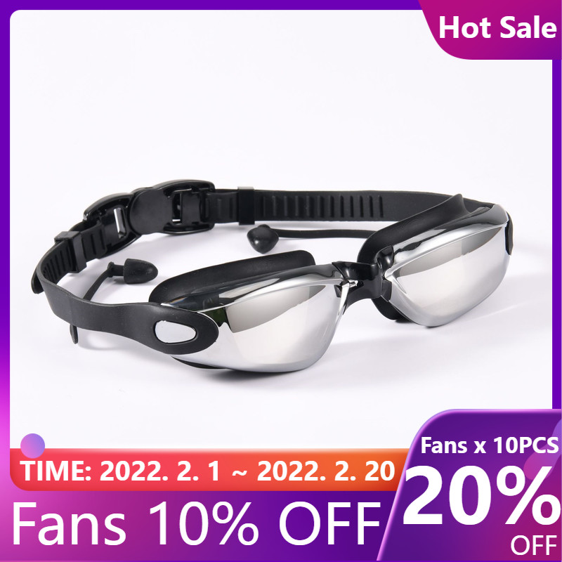 Vruće profesionalne naočale za plivanje Naočale za plivanje sa čepićima za uši Stezaljka za nos Elektroploča Vodootporni silikonski štitnik za oči OPP