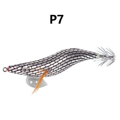 1 κομμάτι φωτεινό ξύλινο δόλωμα γαρίδας, εξοπλισμένο με γάντζο για καλαμάρι, θαλασσινό νερό και τεχνητό δόλωμα γαρίδας γλυκού νερού