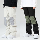 Suusatamine Lumelaud Õhukesed Suusad Veekindlad Soe Tepitud lumespordialad Mehed Naiste Lapitehnika Püksid Lumelauapüksid