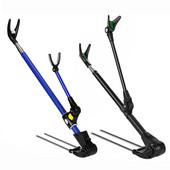 1.7M/2.1M/2.4M Suport undiță telescopic îngroșat nou din oțel inoxidabil Suport undiță de pescuit Suport undiță cu dublu scop