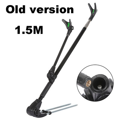 1.7M/2.1M/2.4M Suport undiță telescopic îngroșat nou din oțel inoxidabil Suport undiță de pescuit Suport undiță cu dublu scop