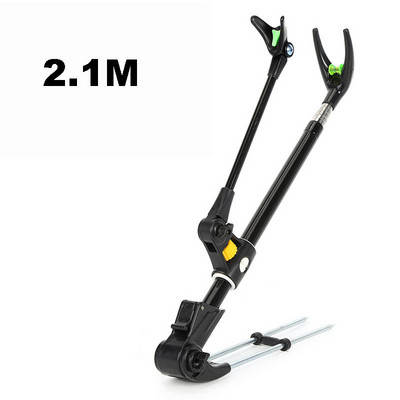1.7M/2.1M/2.4M Suport undiță telescopic îngroșat nou din oțel inoxidabil Suport undiță de pescuit Suport undiță cu dublu scop