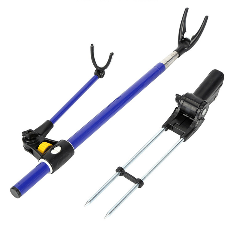1.7M/2.1M/2.4M Suport undiță telescopic îngroșat nou din oțel inoxidabil Suport undiță de pescuit Suport undiță cu dublu scop