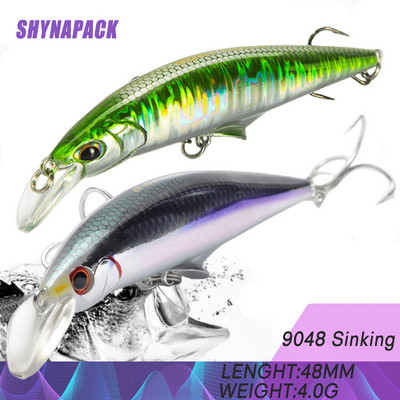 Naujas 45 g 120 mm Minnow skęstantis žvejybos masalas Kietas plastikinis upėtakių masalas Dirbtinis masalas Pesca Vobleris Lydekos ešerių žvejyba Crankbait