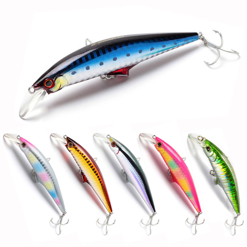 Uus 45g 120mm Minnow uppuv püügilant Kõvast plastist forellilant kunstsööt Pesca voobler haugi püüdmine Crankbait