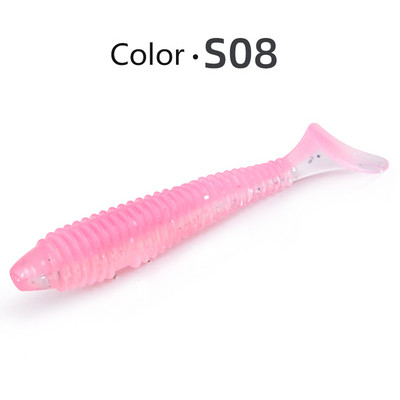 MEREDITH Swing Impact FAT Fishing Lures 75mm 85mm 180mm Paddle Tail Lures Wobbler Ψάρεμα μαλακό δόλωμα για μπάσο Δόλωμα σιλικόνης