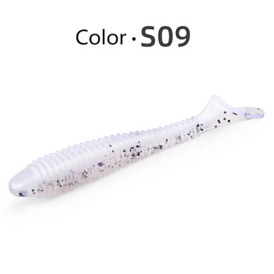 MEREDITH Swing Impact FAT Fishing Lures 75mm 85mm 180mm Paddle Tail Lures Wobbler Ψάρεμα μαλακό δόλωμα για μπάσο Δόλωμα σιλικόνης