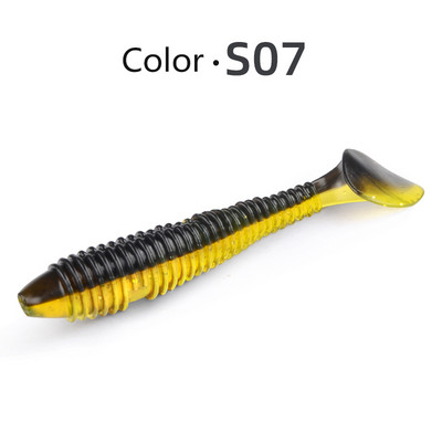 MEREDITH Swing Impact FAT Fishing Lures 75mm 85mm 180mm Paddle Tail Lures Wobbler Ψάρεμα μαλακό δόλωμα για μπάσο Δόλωμα σιλικόνης