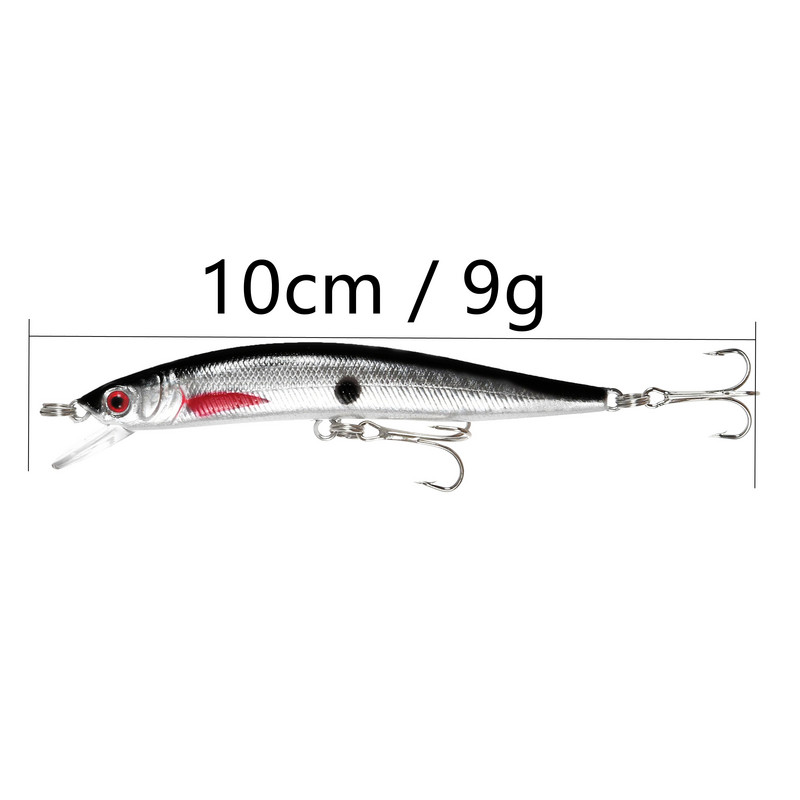 1 tk Jaapani kalastuslant Minnow Hard Bait Swimbait 100mm 8g Kunstsöödaga vobler Crankbait karpkala ahvena kalastustarbed