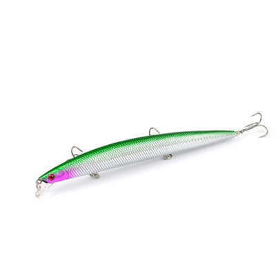 1gab jauni Big Laser Minnow zvejas mānekļi 18cm/24g zvejai ar cieto ēsmu Crankbaits Isca Artificiais Pesca jūras voblera peldēšanas ēsmas