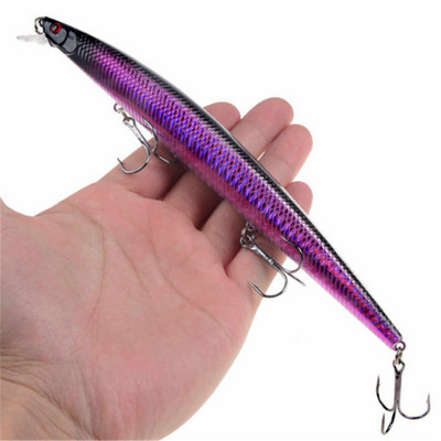 1gab jauni Big Laser Minnow zvejas mānekļi 18cm/24g zvejai ar cieto ēsmu Crankbaits Isca Artificiais Pesca jūras voblera peldēšanas ēsmas