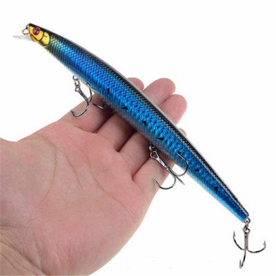 1gab jauni Big Laser Minnow zvejas mānekļi 18cm/24g zvejai ar cieto ēsmu Crankbaits Isca Artificiais Pesca jūras voblera peldēšanas ēsmas