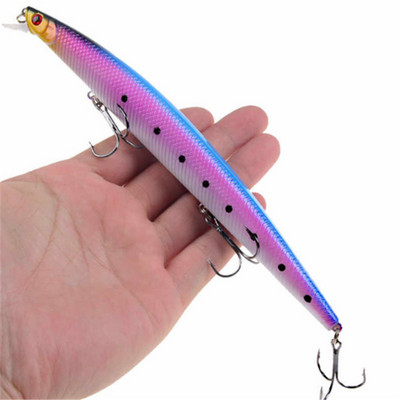 1gab jauni Big Laser Minnow zvejas mānekļi 18cm/24g zvejai ar cieto ēsmu Crankbaits Isca Artificiais Pesca jūras voblera peldēšanas ēsmas