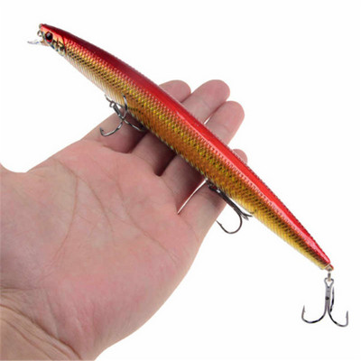 1gab jauni Big Laser Minnow zvejas mānekļi 18cm/24g zvejai ar cieto ēsmu Crankbaits Isca Artificiais Pesca jūras voblera peldēšanas ēsmas