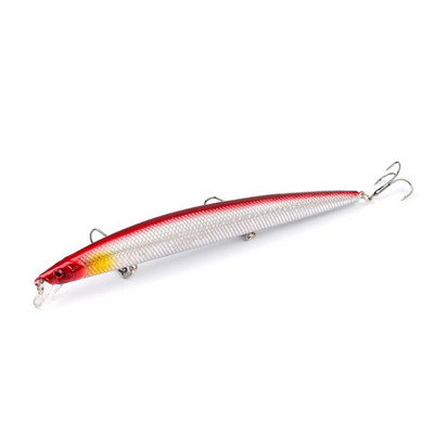 1gab jauni Big Laser Minnow zvejas mānekļi 18cm/24g zvejai ar cieto ēsmu Crankbaits Isca Artificiais Pesca jūras voblera peldēšanas ēsmas