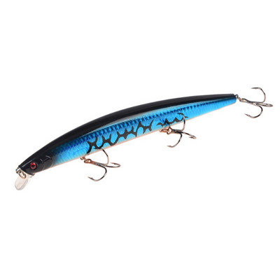 1gab jauni Big Laser Minnow zvejas mānekļi 18cm/24g zvejai ar cieto ēsmu Crankbaits Isca Artificiais Pesca jūras voblera peldēšanas ēsmas