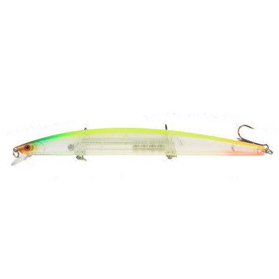 1gab jauni Big Laser Minnow zvejas mānekļi 18cm/24g zvejai ar cieto ēsmu Crankbaits Isca Artificiais Pesca jūras voblera peldēšanas ēsmas