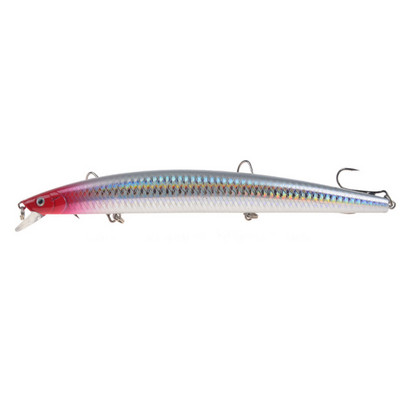 1gab jauni Big Laser Minnow zvejas mānekļi 18cm/24g zvejai ar cieto ēsmu Crankbaits Isca Artificiais Pesca jūras voblera peldēšanas ēsmas